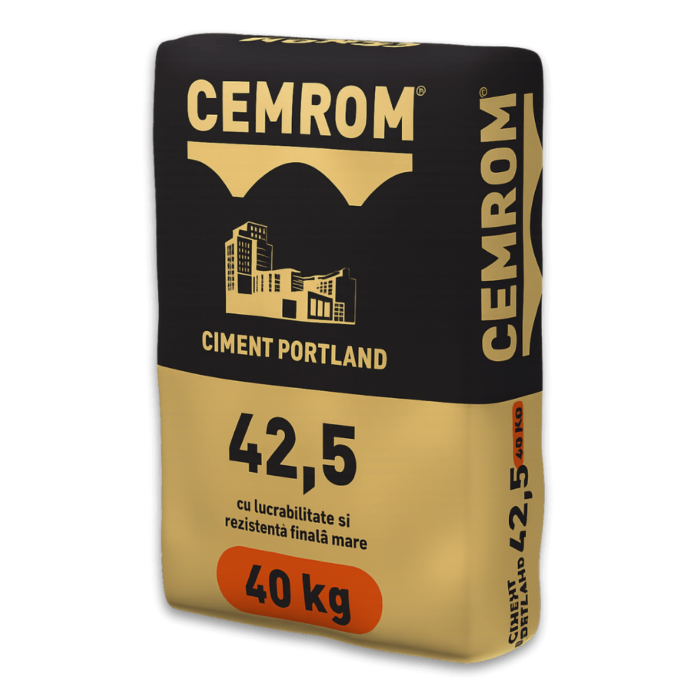 CIMENT CEMROM SAC 40 KG - 31 LEI / SAC MINIM COMANDA 15 PALETI 600 SACI